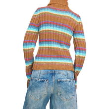 Load image into Gallery viewer, Early 2000s Chunky Striped Turtleneck