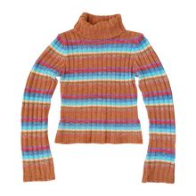 Load image into Gallery viewer, Early 2000s Chunky Striped Turtleneck