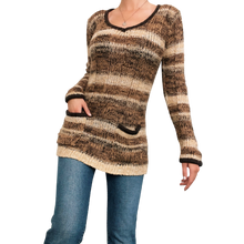 Load image into Gallery viewer, Early 2000s Earthy Striped Sweater