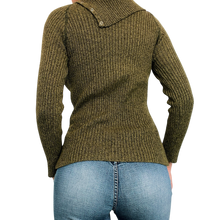 Load image into Gallery viewer, Mossy Green Snap Sweater