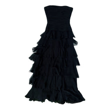 Load image into Gallery viewer, BCBG Strapless Silk Tiered Gown
