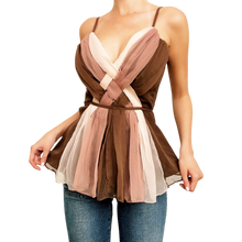 Load image into Gallery viewer, Sheer Layered Chiffon Top