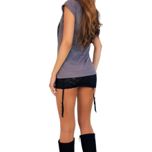 Load image into Gallery viewer, Early 2000s Rhinestone Corset Tee
