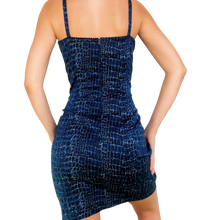 Load image into Gallery viewer, Vintage Reptile Print Corset Dress
