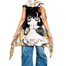 Load image into Gallery viewer, Artsy Graphic Sleeveless Duster