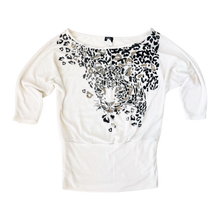 Load image into Gallery viewer, Early 2000s Slouchy Leopard Mini Dress