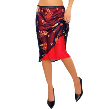 Load image into Gallery viewer, Vintage Silk Floral Skirt