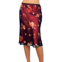 Load image into Gallery viewer, Vintage Silk Floral Skirt
