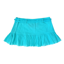 Load image into Gallery viewer, Aqua Blue Mini Skirt