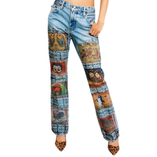 Load image into Gallery viewer, Funky Printed Matchbook Jeans