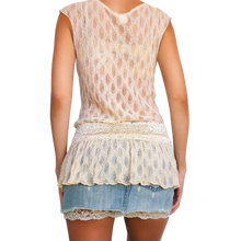 Load image into Gallery viewer, Vintage Sheer Creamy Lace Top