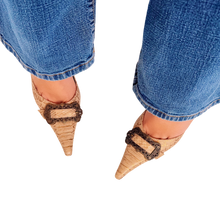 Load image into Gallery viewer, Pointed Toe Buckle Heels