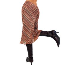 Load image into Gallery viewer, Silk Striped Midi Skirt