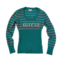 Load image into Gallery viewer, Guess Rhinestone Knit Sweater Top