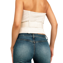 Load image into Gallery viewer, Bebe Pinstriped Corset Top