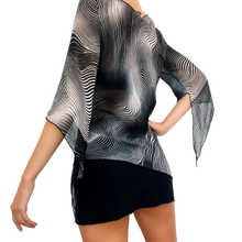 Load image into Gallery viewer, 90s Sheer Asymmetrical Top