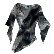 Load image into Gallery viewer, 90s Sheer Asymmetrical Top
