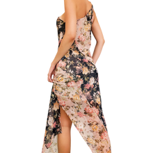 Load image into Gallery viewer, Asymmetrical Floral One Shoulder Dress