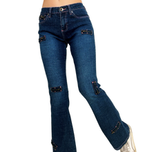 Load image into Gallery viewer, Early 2000s Funky Zipper Jeans