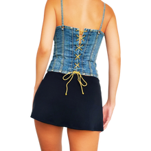 Load image into Gallery viewer, Rocawear Denim Corset Top