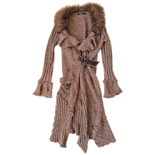 Load image into Gallery viewer, Furry Knit Duster Cardigan