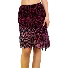 Load image into Gallery viewer, Bebe Silk Animal Print Skirt