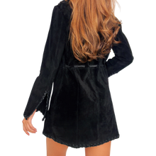 Load image into Gallery viewer, Early 2000s Black Suede Leather Jacket