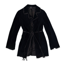 Load image into Gallery viewer, Early 2000s Black Suede Leather Jacket