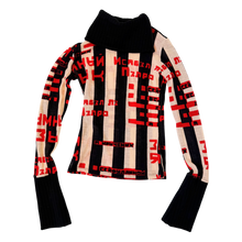 Load image into Gallery viewer, Isabel De Pedro Sheer Graphic Sweater Top