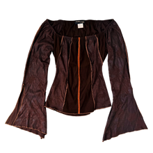 Load image into Gallery viewer, French Faux Suede Bell Sleeve Top