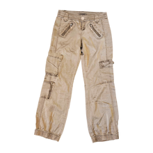 Load image into Gallery viewer, Z. Cavaricci Olive Satin Cargo Pants