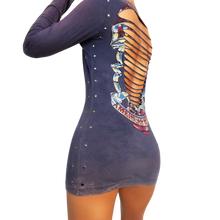 Load image into Gallery viewer, Affliction Thrashed Micro Mini Dress
