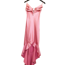 Load image into Gallery viewer, Vintage Pink Satin Formal Dress