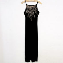 Load image into Gallery viewer, 90s Velvet Flame Gown