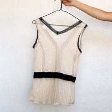 Load image into Gallery viewer, Sheer Black & Ivory Top