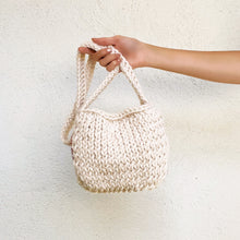 Load image into Gallery viewer, Cherry Baby Hand Knit Bag by Carolannie Crochet