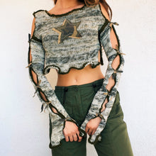 Load image into Gallery viewer, Camo Star Sweater by Carolannie Crochet