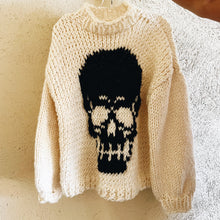 Load image into Gallery viewer, Cozy Skull Sweater by Carolannie Crochet