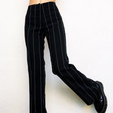 Load image into Gallery viewer, 90s Black & White Pinstriped Slacks