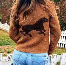 Load image into Gallery viewer, Hand Stitched Horse Cardigan