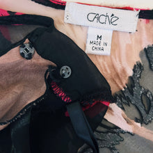 Load image into Gallery viewer, Caché Sheer Silk Floral Top