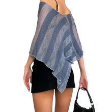 Load image into Gallery viewer, 90s Sheer Knit Poncho Top