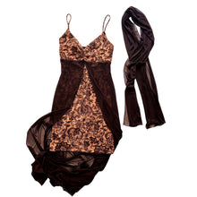 Load image into Gallery viewer, 90s Dress & Scarf Set