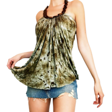 Load image into Gallery viewer, Chunky Beaded Tie Dye Halter