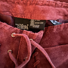 Load image into Gallery viewer, Brick Red Suede Leather Pants