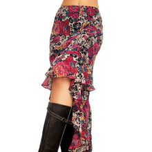Load image into Gallery viewer, Betsey Johnson Silk Floral Midi Skirt