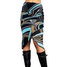 Load image into Gallery viewer, 90s Asymmetrical Midi Skirt