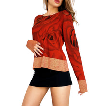 Load image into Gallery viewer, Silk Knit Rose Sweater