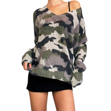 Load image into Gallery viewer, Cashmere Blend Camo Sweater