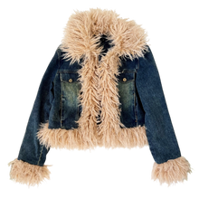 Load image into Gallery viewer, Faux Mongolian Fur Jacket